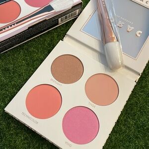 Lorac Cue the Confetti Highlighter and Blush Palette and Brush